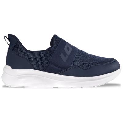 Sneaker LOTTO, Herren, Gr. 36, blau (navy), Kunstfaser, Synthetik, unifarben, Schuhe Sneaker, - ohne Schnüren: einfach hineinschlüpfen