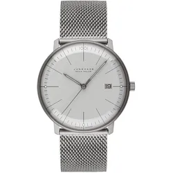 Junghans 59/2022.46 max bill Herren-Funkuhr Mega Solar Titan Saphirglas
