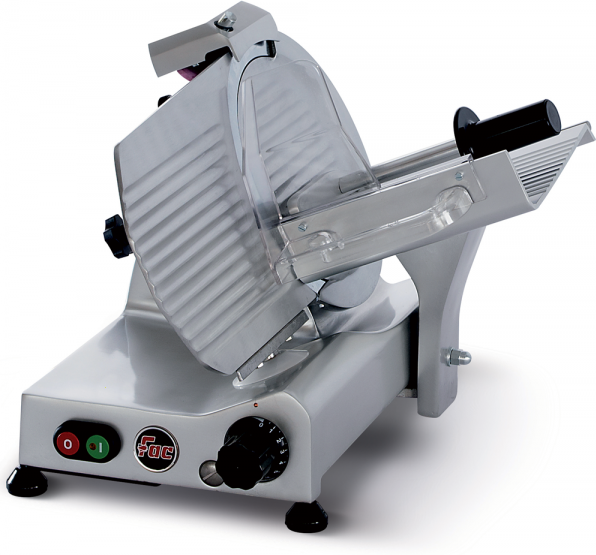 FAC F 250 R - Aufschnittmaschine mit Messer 250 mm - mit zu desinfizierenden Teilen - Schleifgerät
