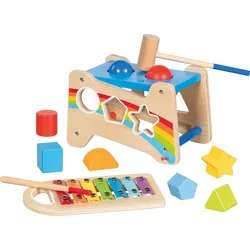 goki Hammerbank mit Xylophon und Sortierfunktion aus Holz ab 12 Monaten