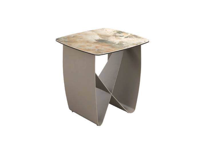 Design Beistelltisch „Monolith“ 50 x 50 cm Keramik Angel Cerdá