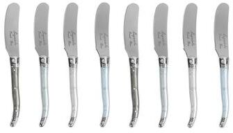 French Home 8-Piece Laguiole Spreader Set with Mother of Pearl Handles