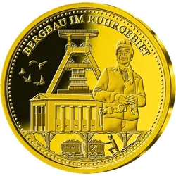 Gold-Gedenkprägung Bergbau im Ruhrgebiet