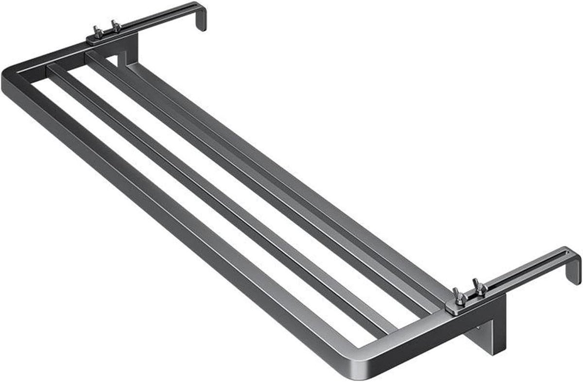 Zwart Wandrek Kleding voor Balkon en Hal - 100 cm Breed