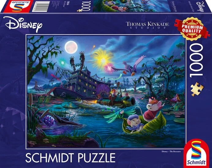 Schmidt Spiele Thomas Kinkade Studios: Disney - The Rescuers (1000 Teile)