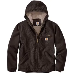 Carhartt Relaxed Fit Washed Duck Sherpa Lined Jacke M