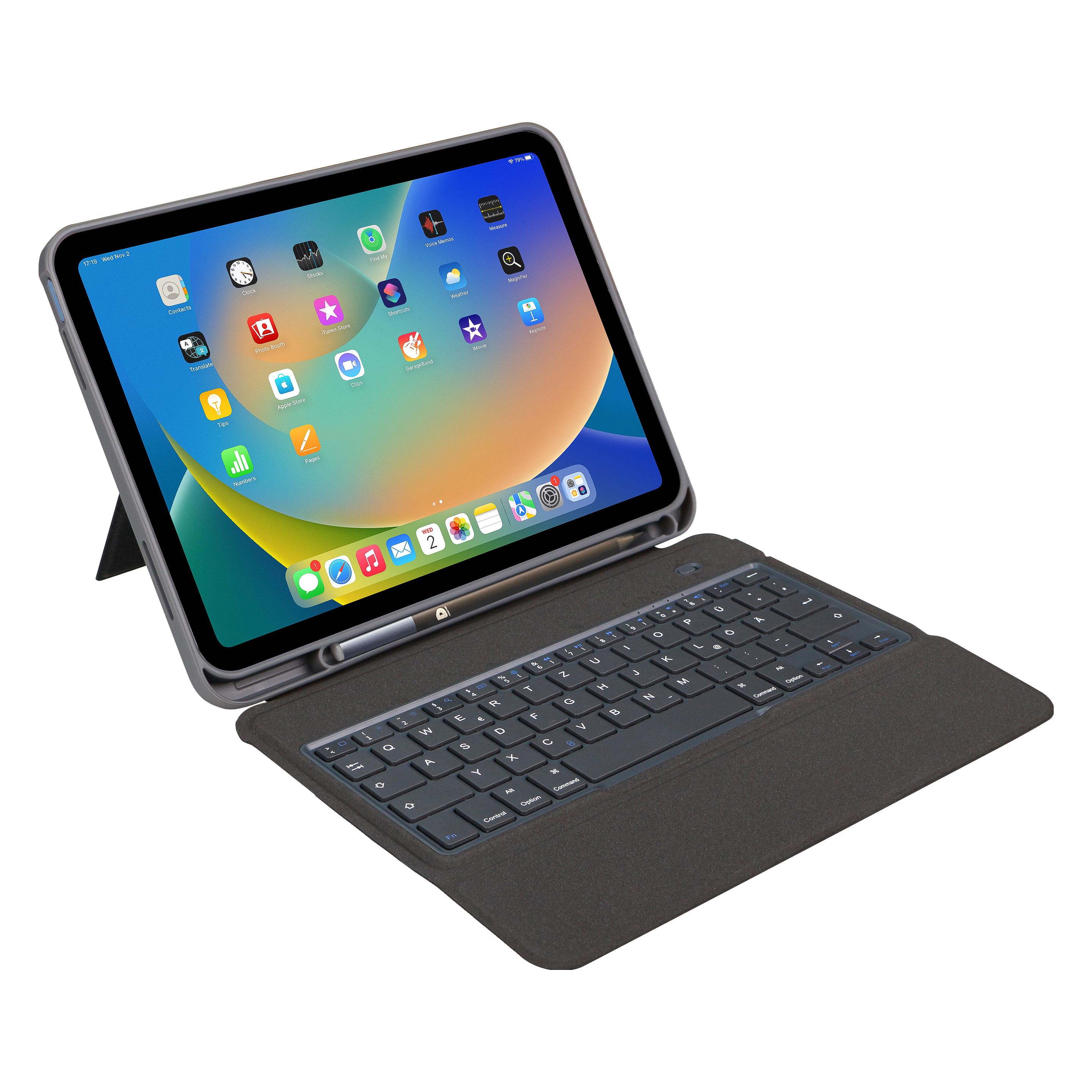 Deqster Slim Keyboard 2 (DE, Apple iPad 2022 (10. Gen)) (40-1018415)
