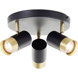 Brilliant G03434/86 Deckenleuchte 29cm Deckenleuchte LED GU10 Schwarz/Sand, Gold (matt)