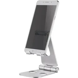 Neomounts Telefonständer, Smartphone Halterung, Silber