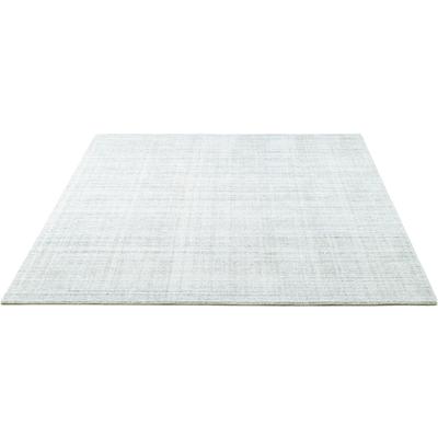 Teppich SANSIBAR "Tinnum Uni meliert", silber, B:140cm H:13mm L:200cm, Viskose, Teppiche, Teppich, meliert, 60% Wolle, handgearbeitet in aufwendiger Handloom-Technik