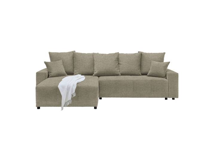 Ecksofa Webstoff Greige
