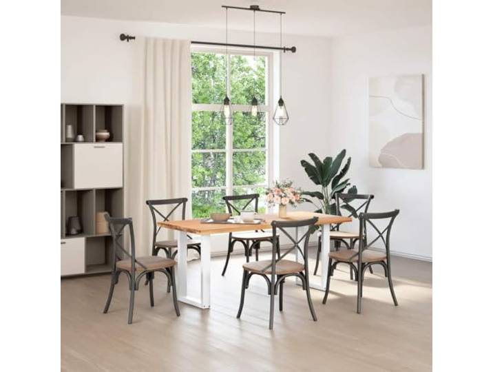 HGPOTUY Esstischbeine U-Form 2 STK. Weiß 50x72-73 cm Stahl Pulverbeschichteter Stahl, verstellbare Nivellierfüße, vorgebohrte Löcher, quadratisches Design, robuste Struktur
