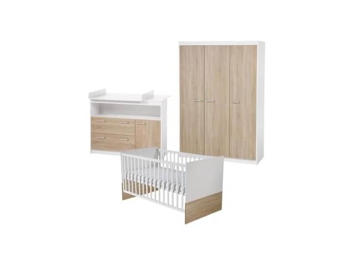 roba SET 'Gabriella', inkl. Bett 70 x 140 cm, Wickelkommode breit mit Aufsatz & Schrank 3-türig