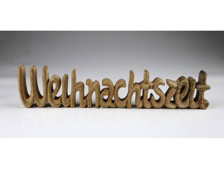 Deko-Schriftzug AM DESIGN Deko-Schriftzug , braun, B:8cm H:36cm, Holzwerkstoff, Dekofiguren, Deko-Schriftzug, 2er Set, BxH: 8x36 cm