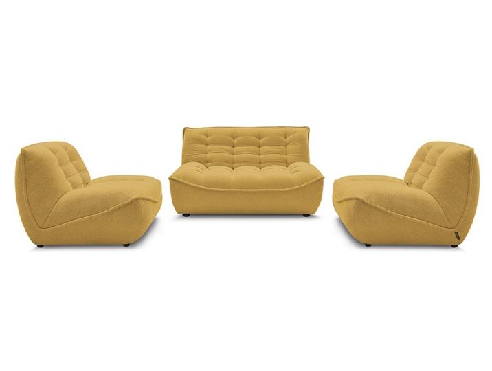 BOBOCHIC 3er Sofa mit Hocker SERENA