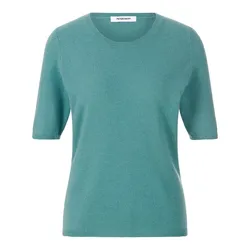 Rundhals-Pullover aus Schurwolle und Kaschmir Peter Hahn grün, 36