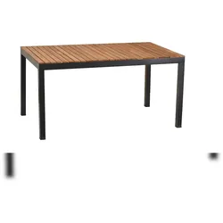 Merxx Naxos Tisch 150 x 90 cm Aluminium/Akazie graphit