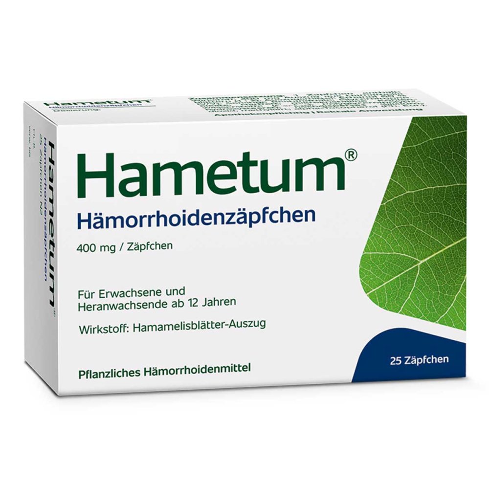 Dr.Willmar Schwabe GmbH & Co.KG Hametum Hämorrhoidenzäpfchen 07619576