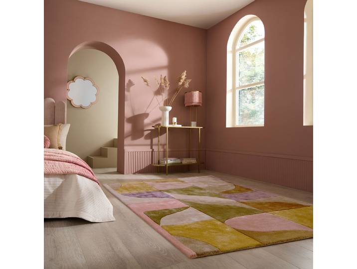 Tapis à poils ras Illuminate Multicolore 200 x 290cm Viscose