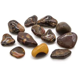 Bag of 12 Medium African Tumble Stones - Picture Nguni