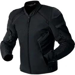 RST S1 D3O, Textiljacke wasserdicht - Schwarz/Schwarz - L