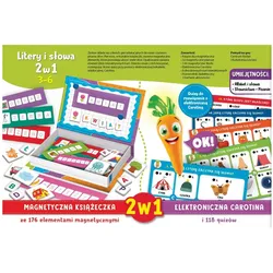Lisciani, Holzbuchstaben + Stoffbuchstaben, Carotina Litery I Słowa 2w1