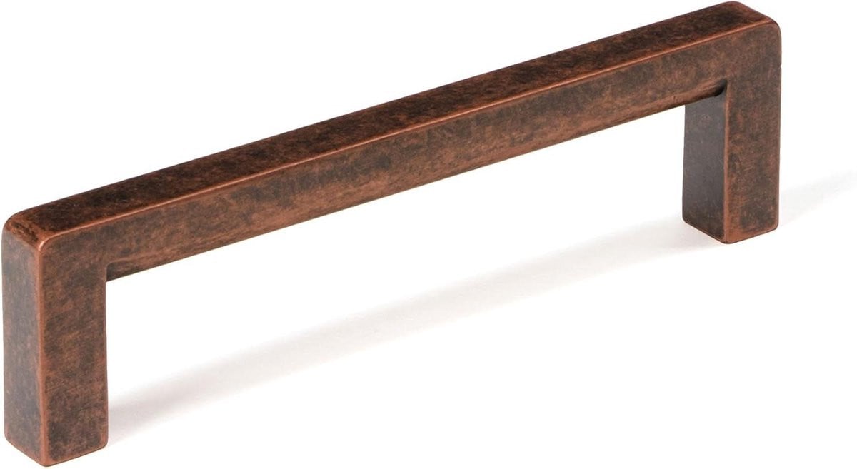 Metalen meubelgrepen koper antiek met 160 mm hartafstand voor keuken en meubels