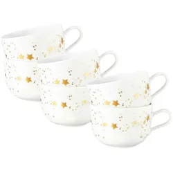 Seltmann Weiden Liberty Golden Stars Milchkaffeetasse 380 ml 6er Set