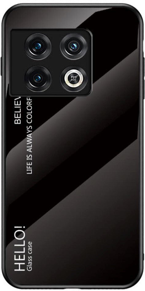 INCOVER OnePlus 11 Glas Bagside Cover - Hello - Sort