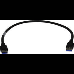 HARTING USB-Kabel USB 3.0 USB-A Stecker 1.00 m Schwarz Geschirmt 09451452931