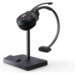 Yealink Wh62 Dect Wireless Headset (Kabellos), Office Headset, Schwarz