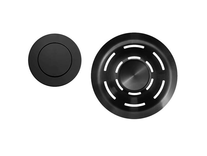 HKT Drehexcenterkappe, Schwarz, Metall, Küchen, Küchenausstattung, Küchenspülen, Edelstahlspüle