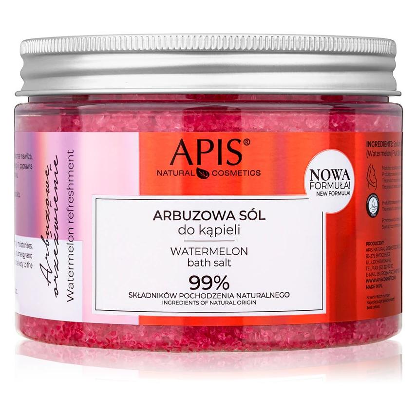 Apis Natural Cosmetics Apis - Bath Salt Bath Bath Watermelon 650g (Badesalz, 650 g) (5901810006754)
