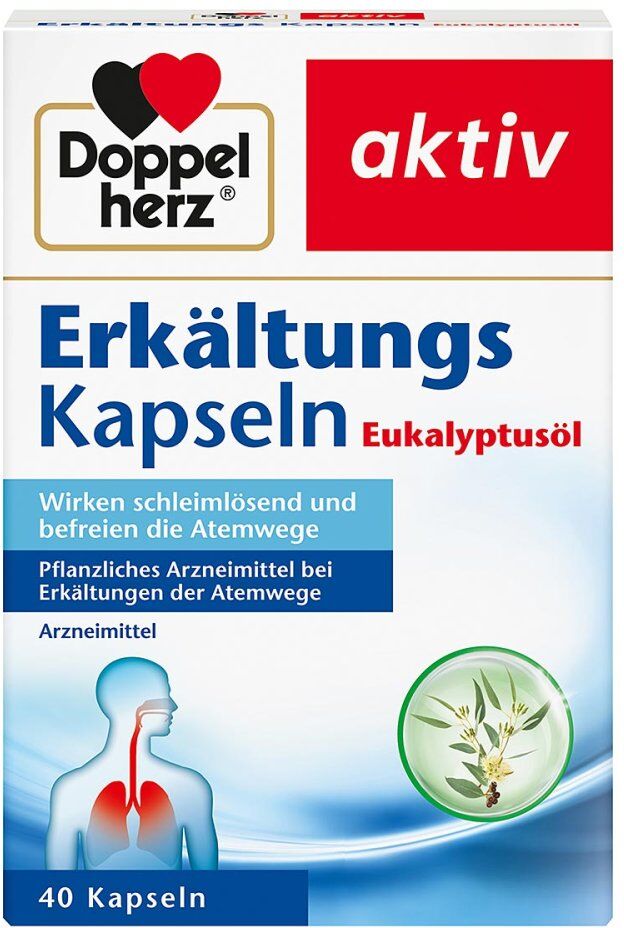 Doppelherz Erkältungskapseln mit Eukalyptusöl 40stk