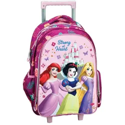 Disney, Kindergartentasche, Prinzessin Strong Rollschultasche, Tasche 46 cm