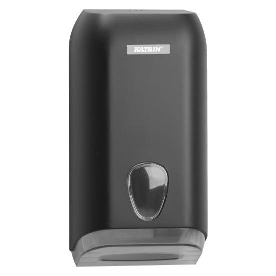 Katrin 92605 Folded Toilettenpapierspender, Schwarz (92605)