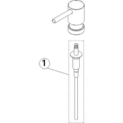 Dornbracht Lotionspender Ersatzteile 90101053500 Cyprum 90101053500-49