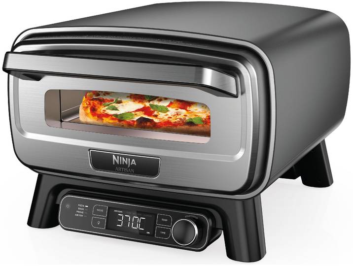 NINJA Pizzaofen Artisan Outdoor-Elektro-Pizzaofen/Heißluftfritteuse MO201EU , grau, B:52cm H:32cm T:59cm, Pizzaöfen, Pizzaofen