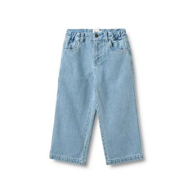Trainingshose WHEAT "WHEAT Trousers Felix", Jungen, Gr. 116, Normalgrößen, light blau denim, 100% Baumwolle, unifarben, normal, Hosen Trainingshose