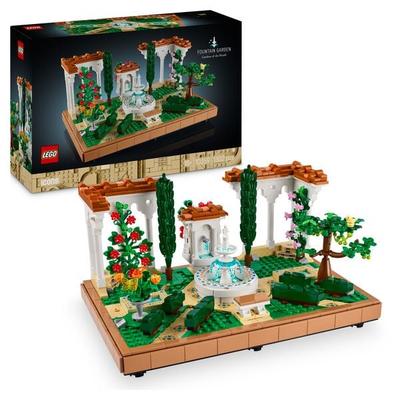 LEGO Icons Springbrunnengarten, Bauset für Erwachsene, Zimmer-Deko 10359