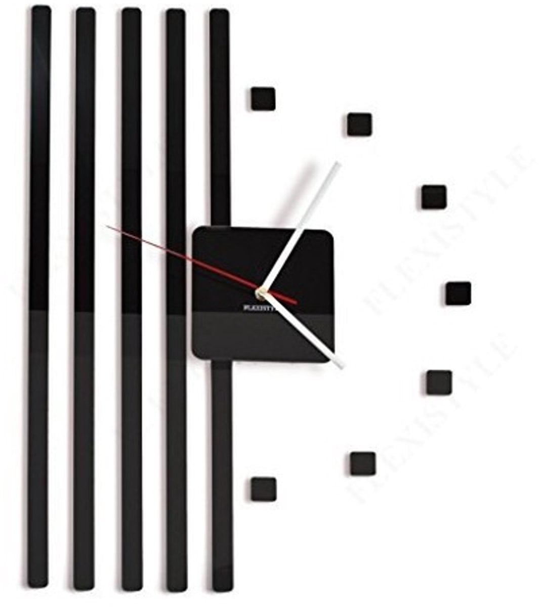 Omgoods Moderne Wandklok 3D DIY - 45 x 58 cm