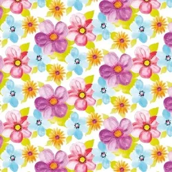 Mank Tischdecke Airlaid wasserabweisend - Luana, 80 x 80 cm, 15 Stück - Mitteldecke Blumen Blüten Sommer