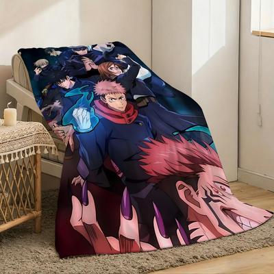 Shop Station Flannel Throw Blanket Lightweight Anime Throw For Cozy Summer Comfort d 59.1 78.7 In
