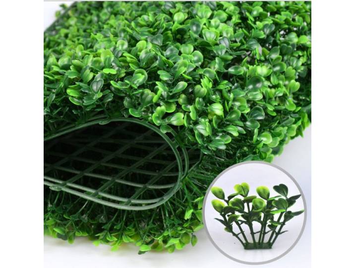 Tapis d'herbe artificielle de Milan, 30 pièces, 25CM, cryptage artificiel, buis en plastique pour décorations de clôture de jardin de maison