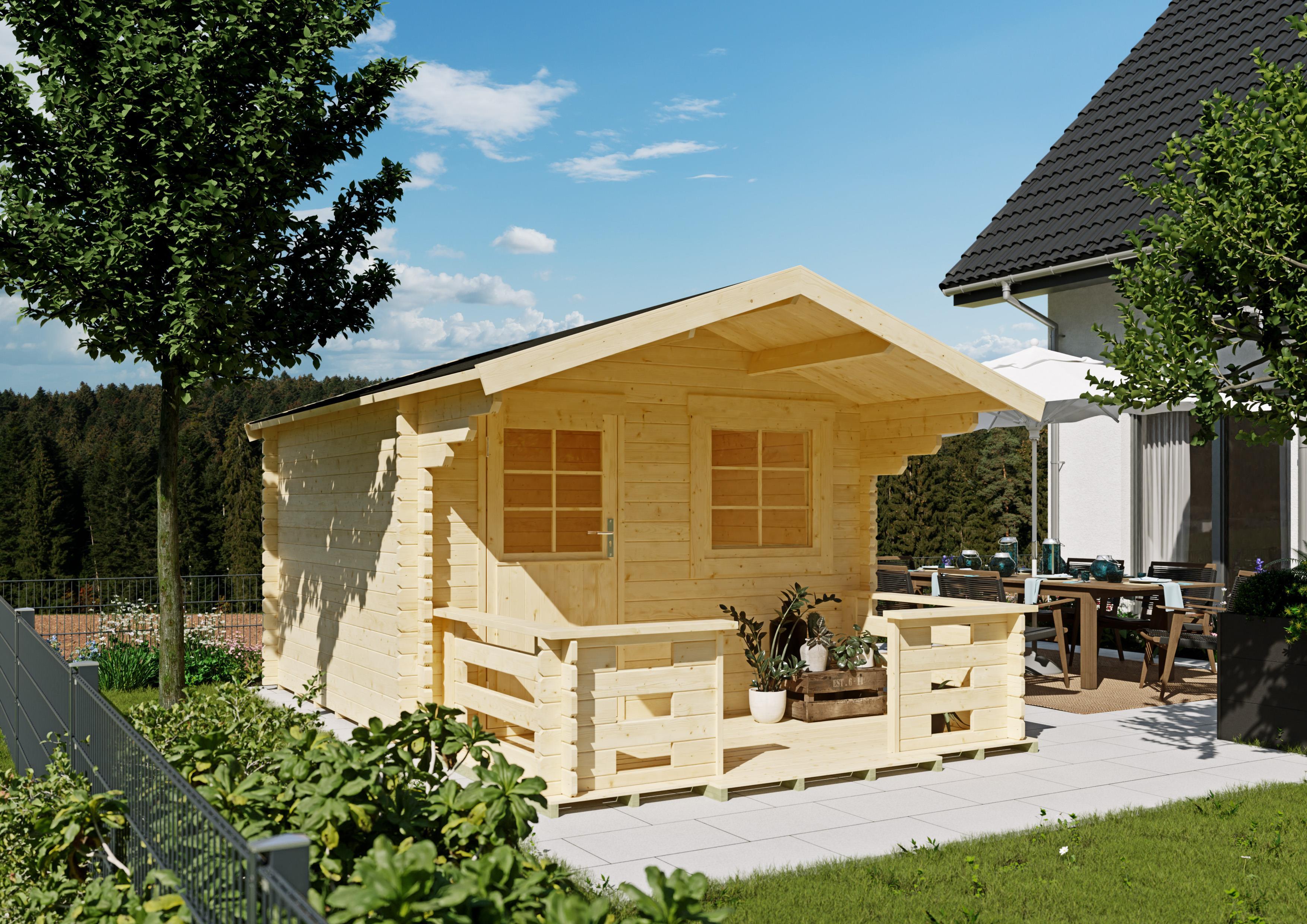 Gartenhaus Bloomfield 3,00x3,00 m - inklusive Terrasse