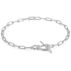 ANIA HAIE - BRACELET - KNOT T-BAR CHAIN - silber