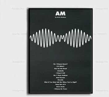 Inspire Essentials Arctic Monkeys Album Cover Poster Canvas Music Wall Art Decor 12 7.87 X 11.81 In