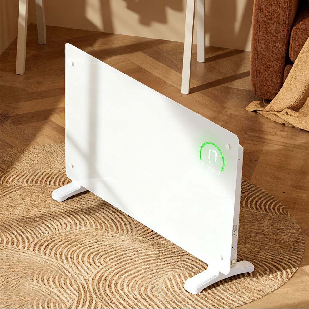 Spector 2000W 6820 BTU High Efficiency Panel Space Heater with Adjustable Thermostat and with Digital Display White 51cm H X 77cm W X 24cm D