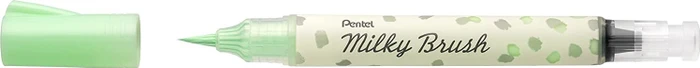 Pentel Milky Brush XGFH-PKX Brush-Pen grün, 1 St.