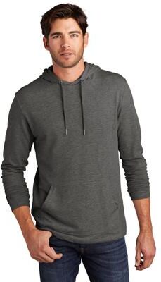 District DT571 Featherweight French Terry Hoodie in Washed Coal size 4XL   Cotton/Polyester Blend